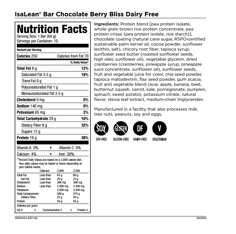 Isagenix Shake Nutrition Facts Besto Blog