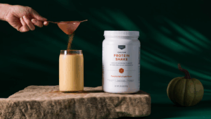 Pumpkin Spice Latte Protein Shake is the perfect fall nutrition-packed shake to support your wellness goals. Adding spice to protein shake.